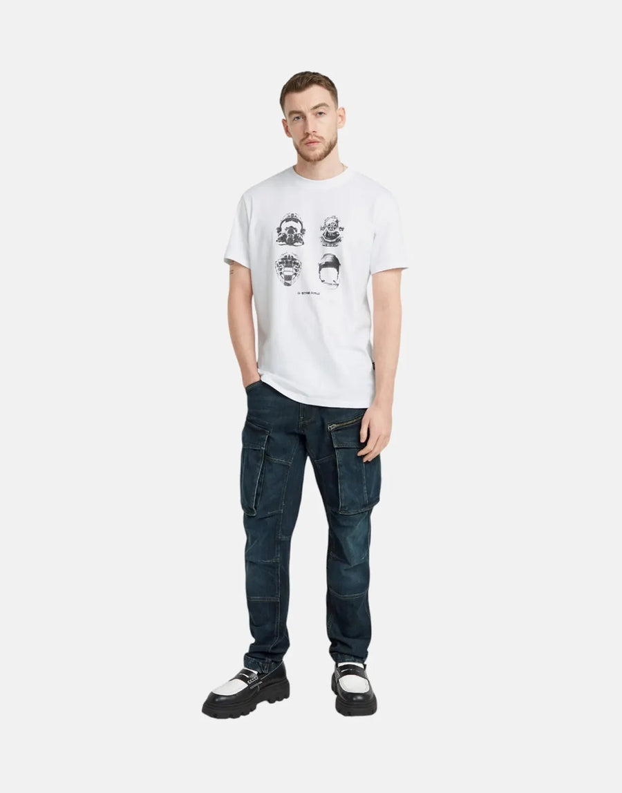 G-Star RAW Masks Graphic White T-Shirt