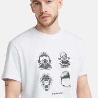 G-Star RAW Masks Graphic White T-Shirt