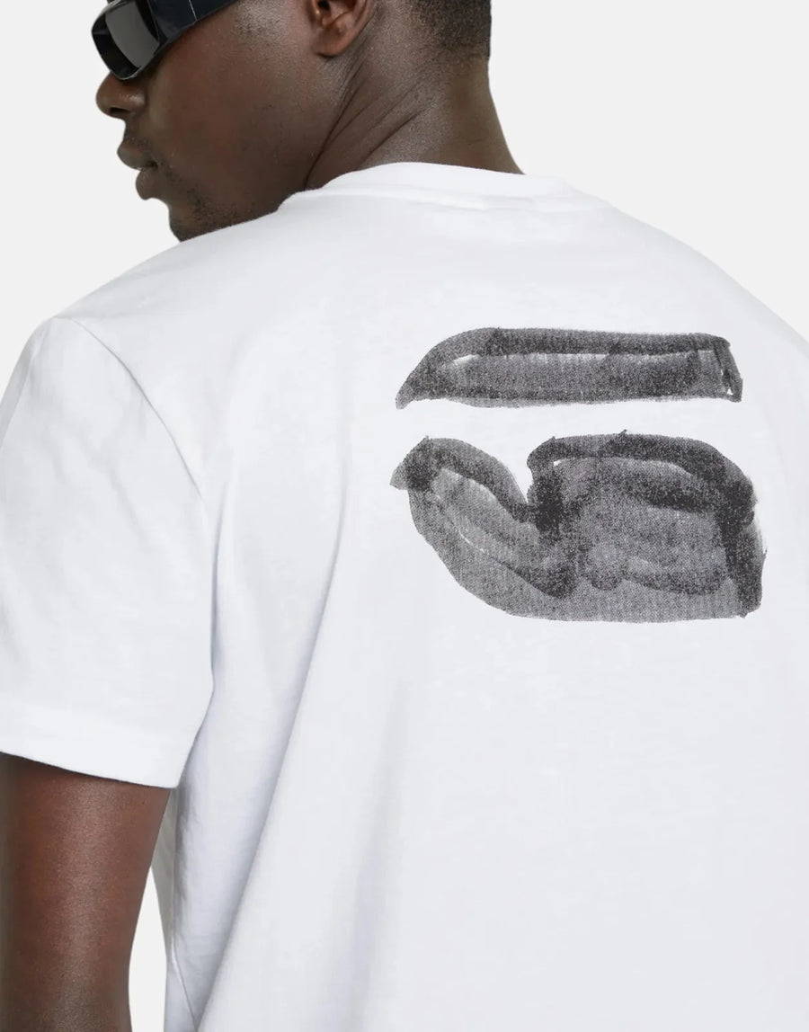 G-Star RAW Burger Back Print T-Shirt White