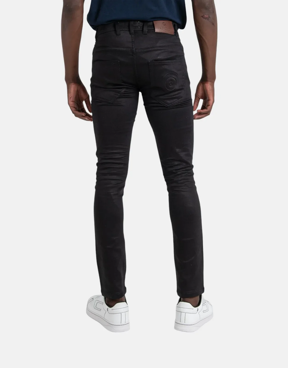 Ben Sherman Wax Coated Denim Black Jeans