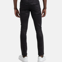 Ben Sherman Wax Coated Denim Black Jeans