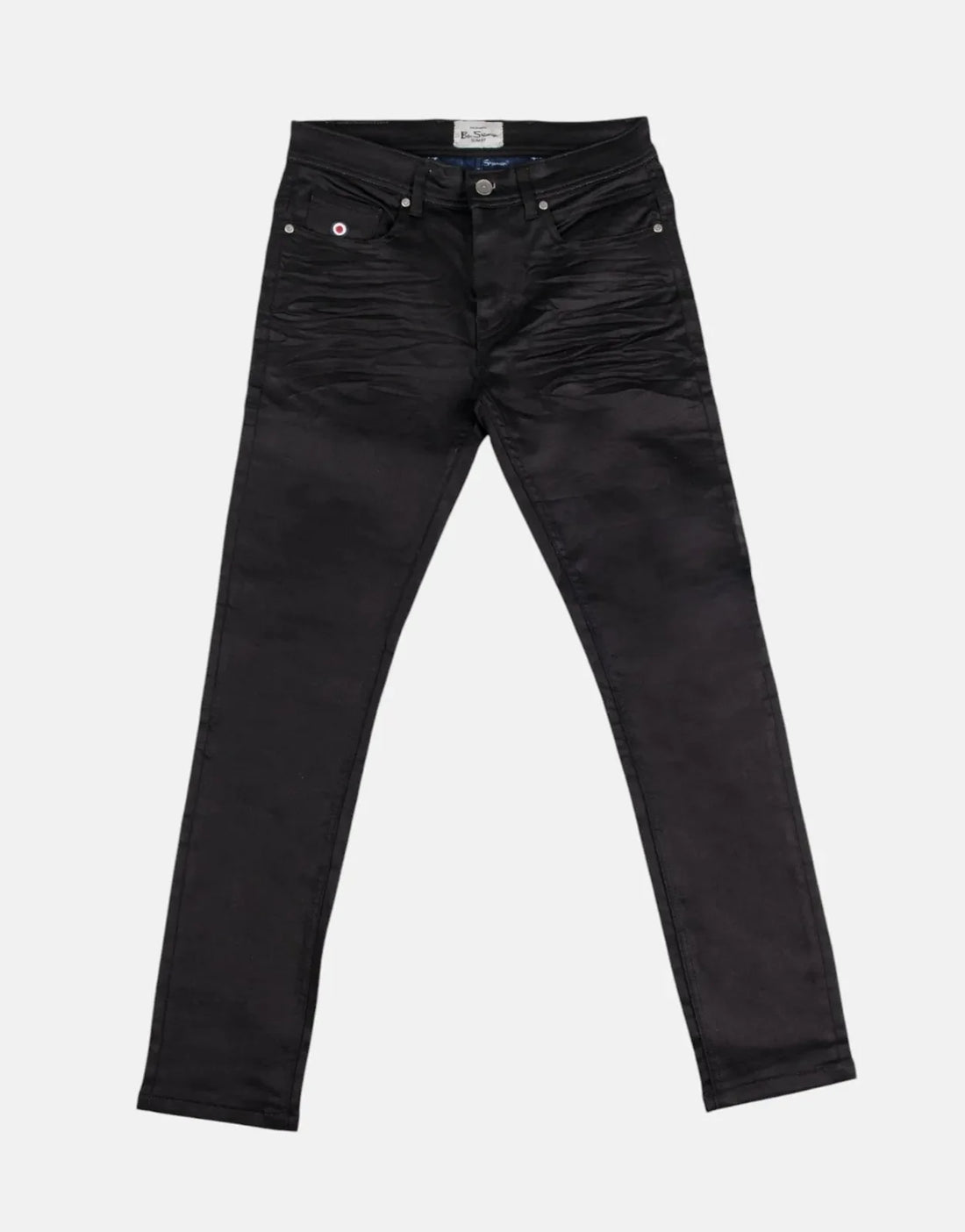 Ben Sherman Wax Coated Denim Black Jeans