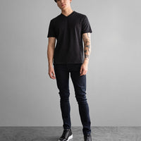 Fade Icon V-Neck Black T-Shirt