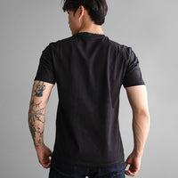 Fade Icon V-Neck Black T-Shirt