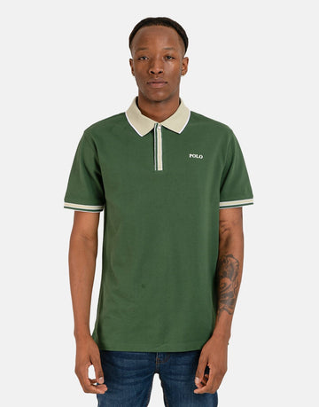 Polo Jacquard Dark Green Golfer