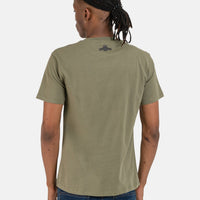 Replay Large Font Mil Green T-Shirt