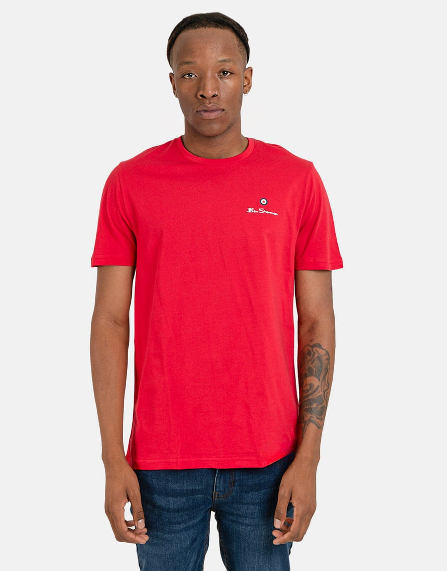 Ben Sherman Essential Target Print T-Shirt Red