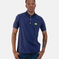 Replay Diamond Badge Blue Polo Shirt