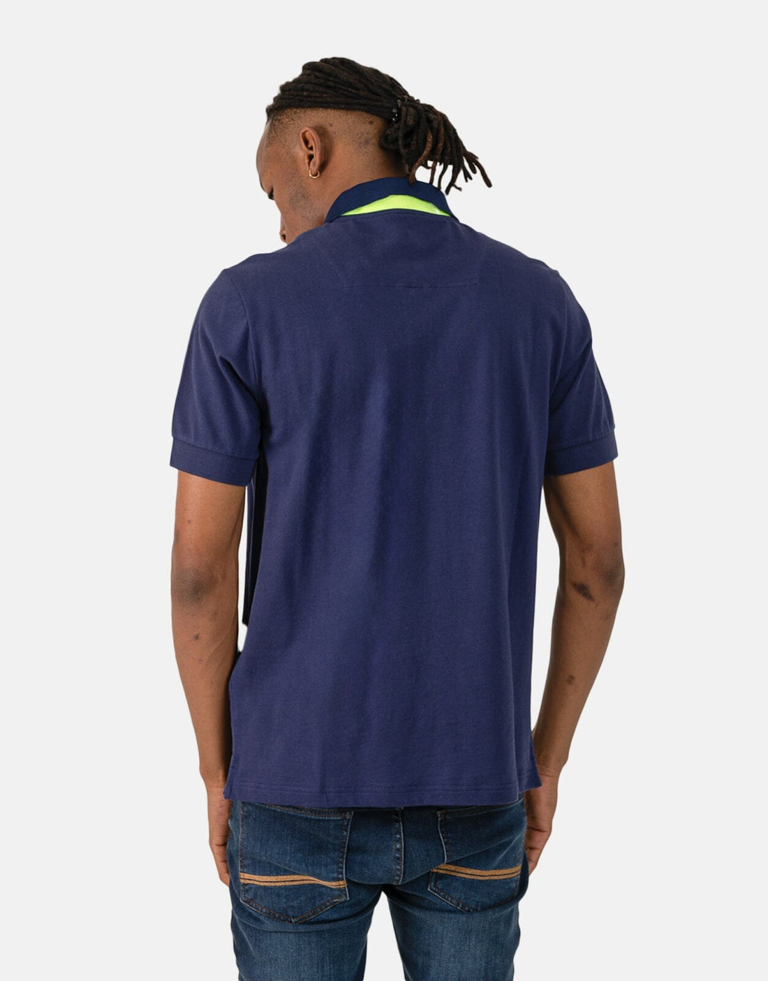 Replay Diamond Badge Blue Polo Shirt