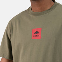 Replay Red Square Green T-Shirt