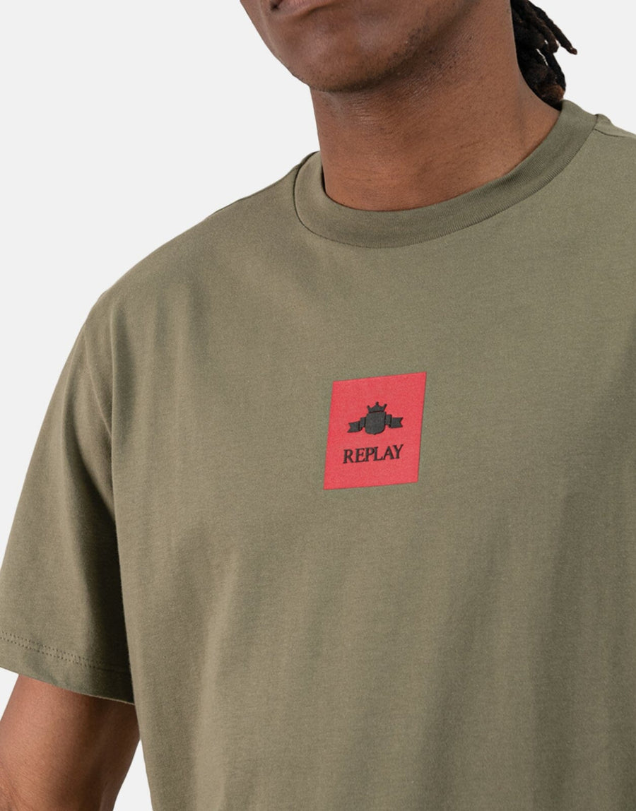 Replay Red Square Green T-Shirt