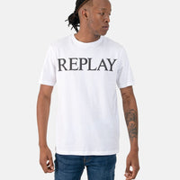 Replay Large Font White T-Shirt