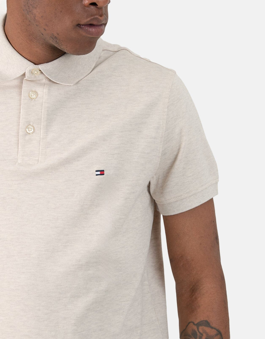 Tommy Hilfiger 1985 Slim Oatmilk Polo Shirt