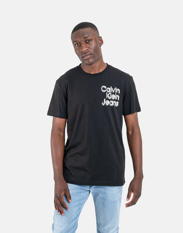 Calvin Klein Stacked Euphoric Black Logo T-Shirt