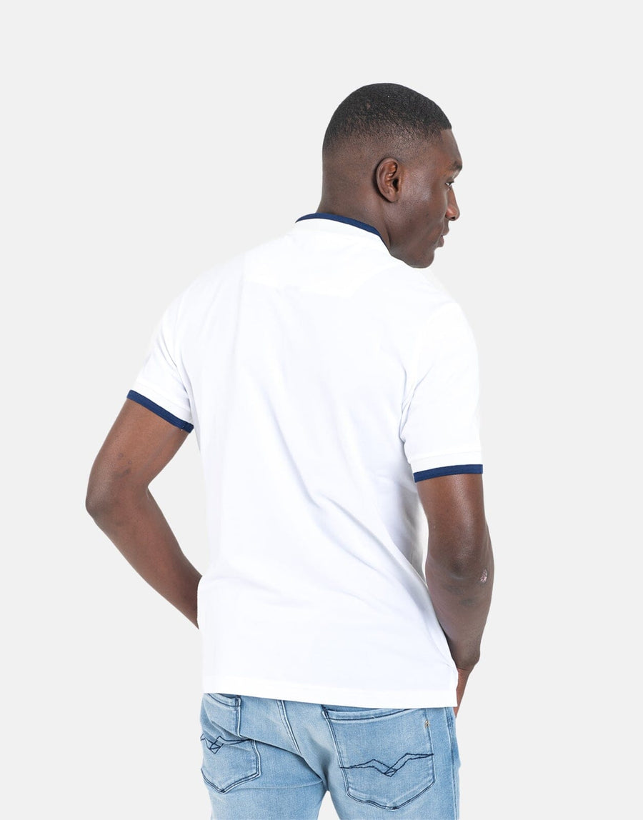 Replay Diamond Logo White Polo Shirt