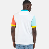 Replay Cursive Writing White Polo Shirt