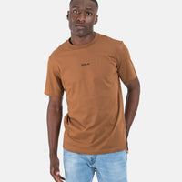 Replay Centre Chest Logo Brown T-Shirt