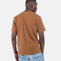 Replay Centre Chest Logo Brown T-Shirt