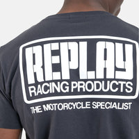 Replay Racing Products Print Black T-Shirt