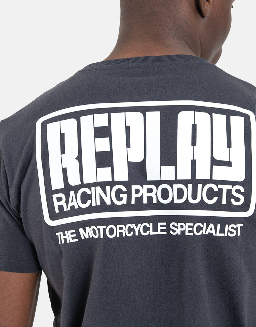 Replay Racing Products Print Black T-Shirt