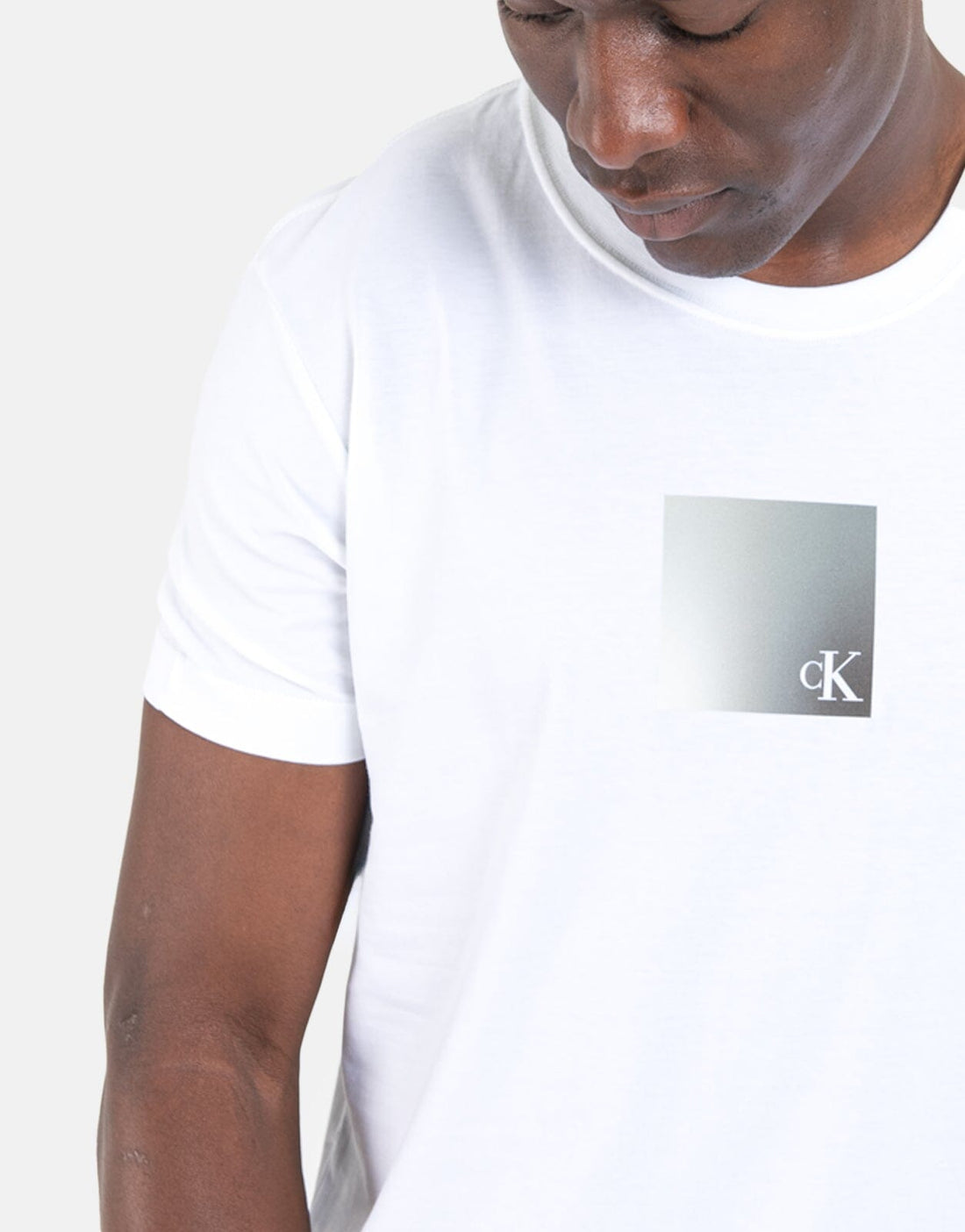 Calvin Klein Metallic Box White T-Shirt