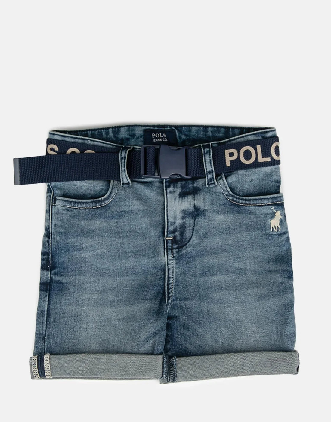 Polo Jake Belted Boys Denim Short