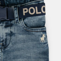 Polo Jake Belted Boys Denim Short