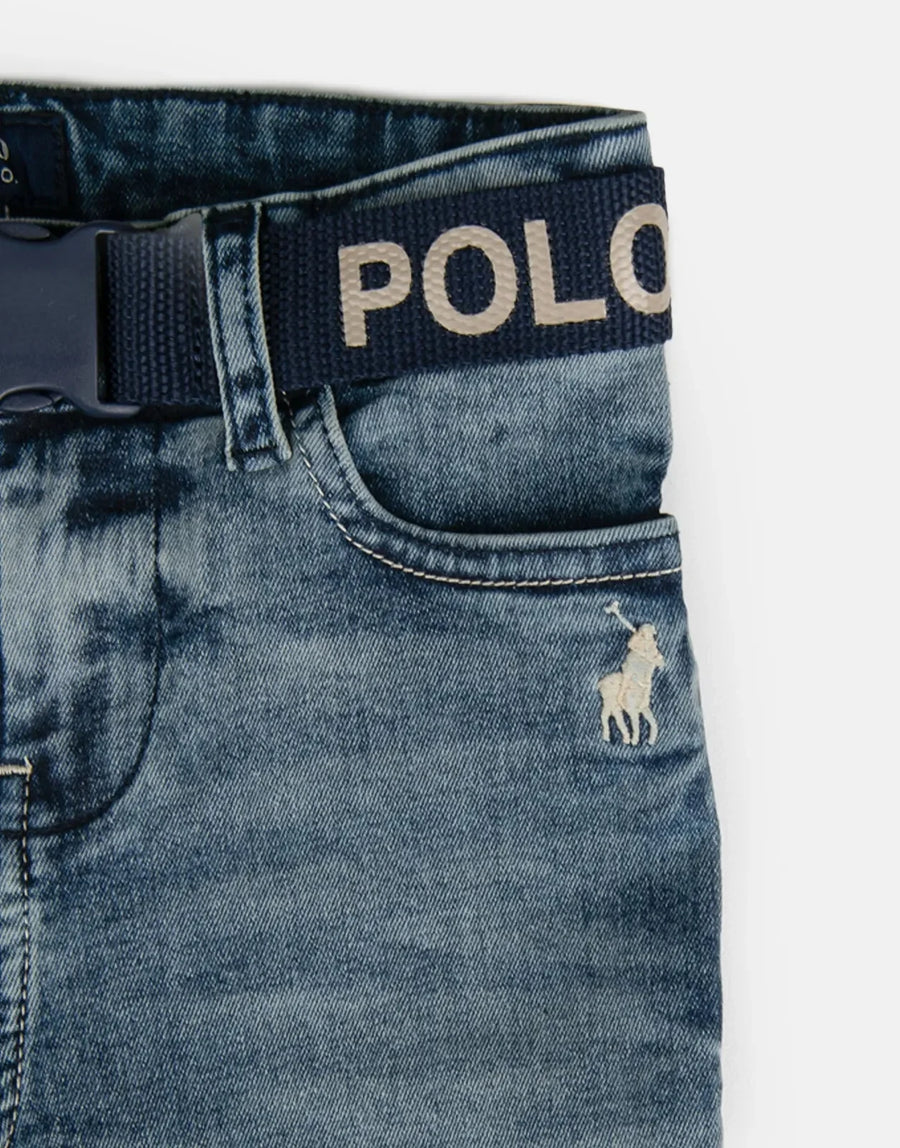 Polo Jake Belted Boys Denim Short