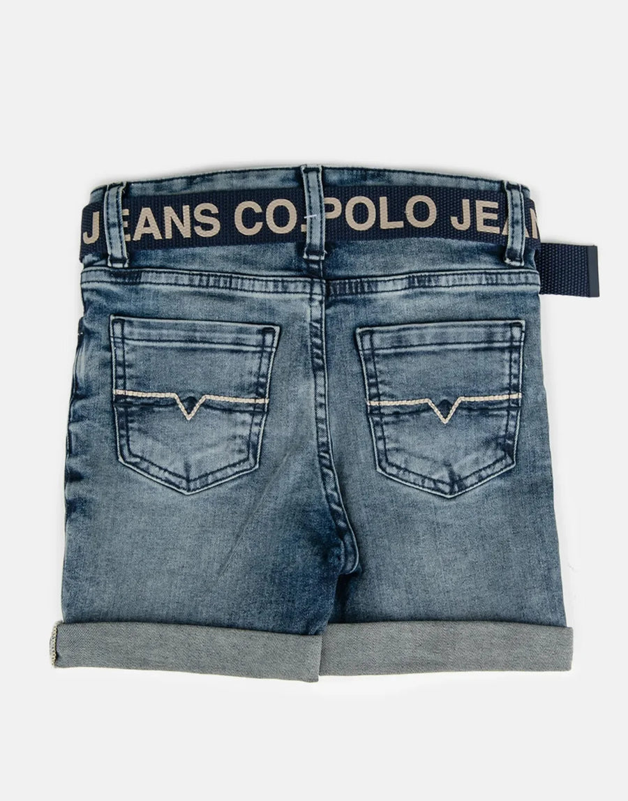 Polo Jake Belted Boys Denim Short