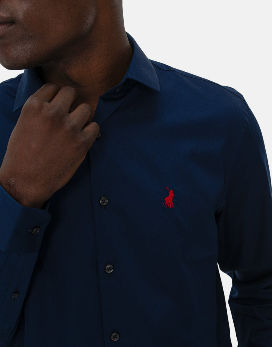 Polo Custom Fit Greig Navy Shirt