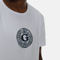 Guess Round Logo T-Shirt White