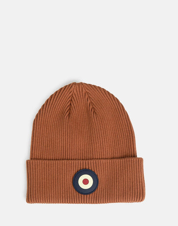 Ben Sherman Targy Rib Brown Beanie