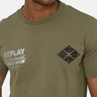 Replay Biker Print T-Shirt