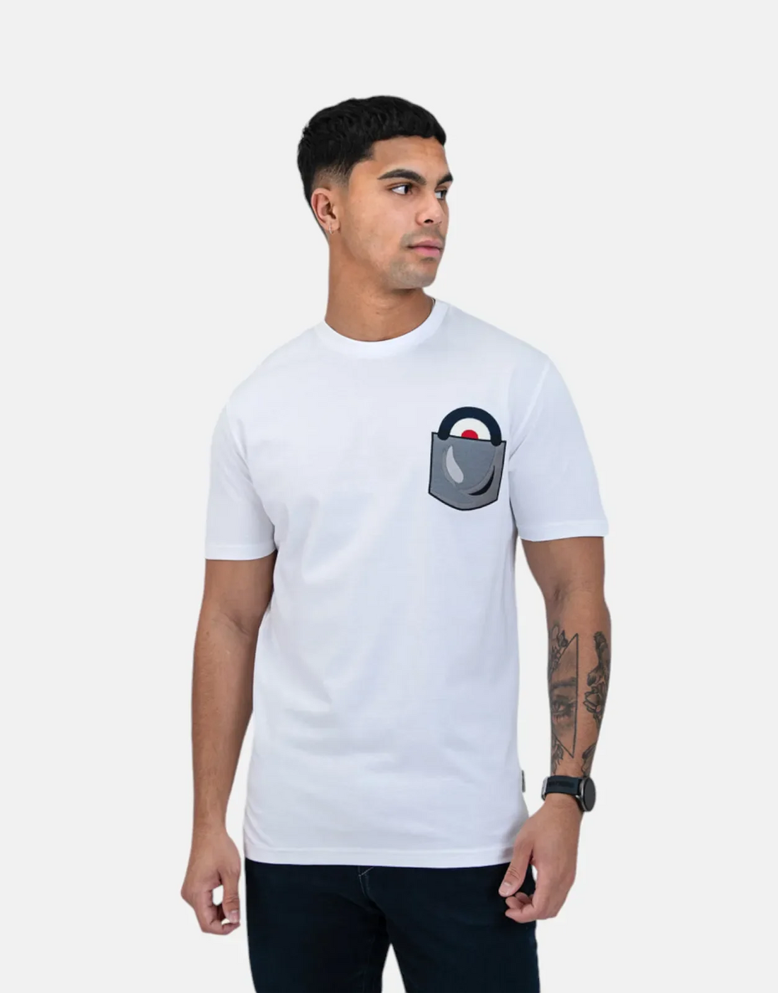 Ben Sherman Target Pocket White T-Shirt