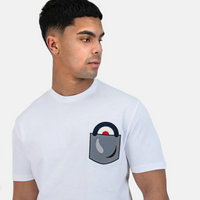 Ben Sherman Target Pocket White T-Shirt