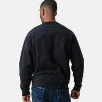 Replay Embossed Logo Black Sweatshirt