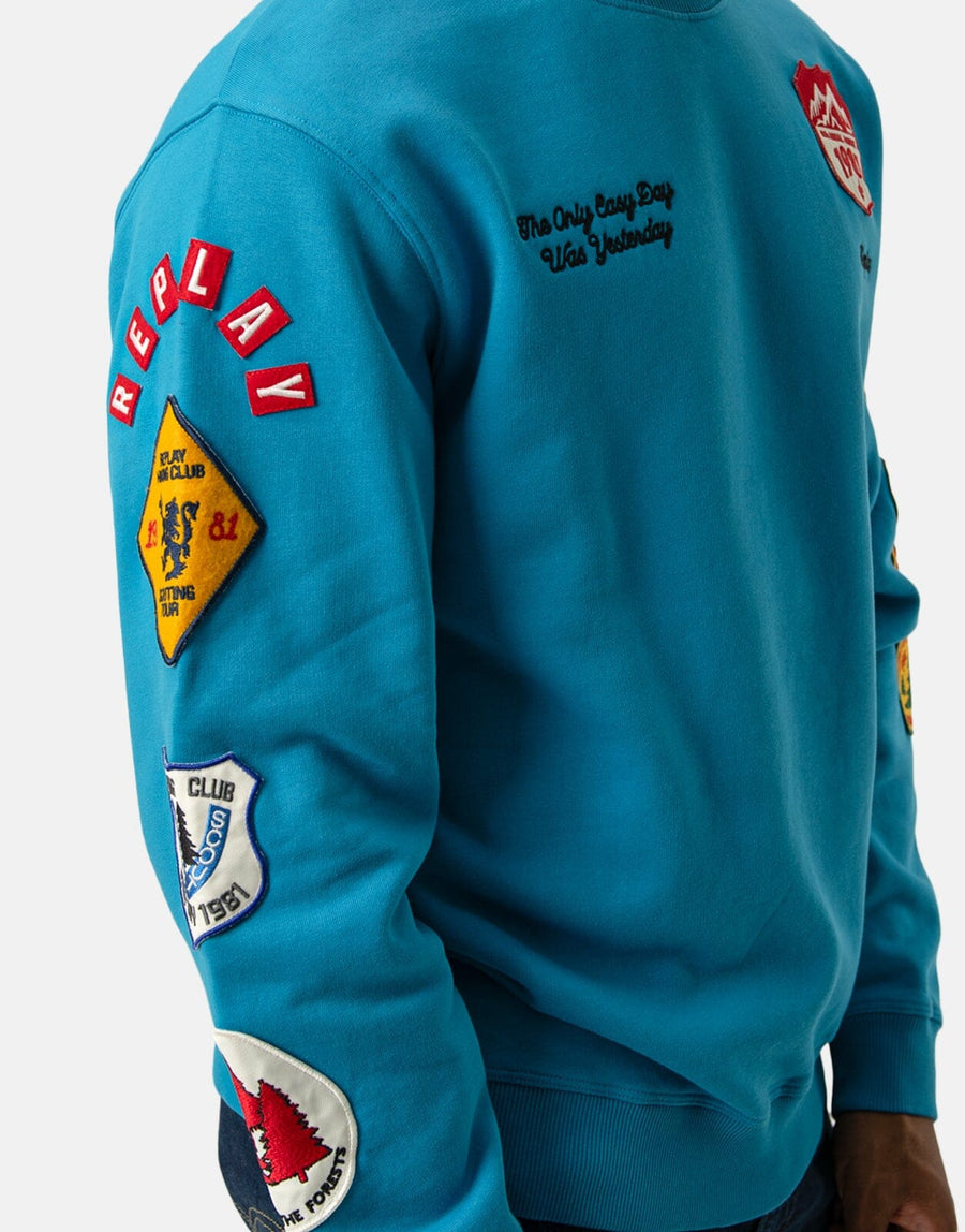 Replay Easy Day Sweatshirt Blue