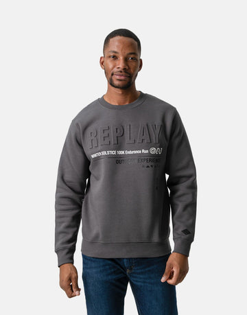 Replay Endurance Run Sweatshirt Titanium