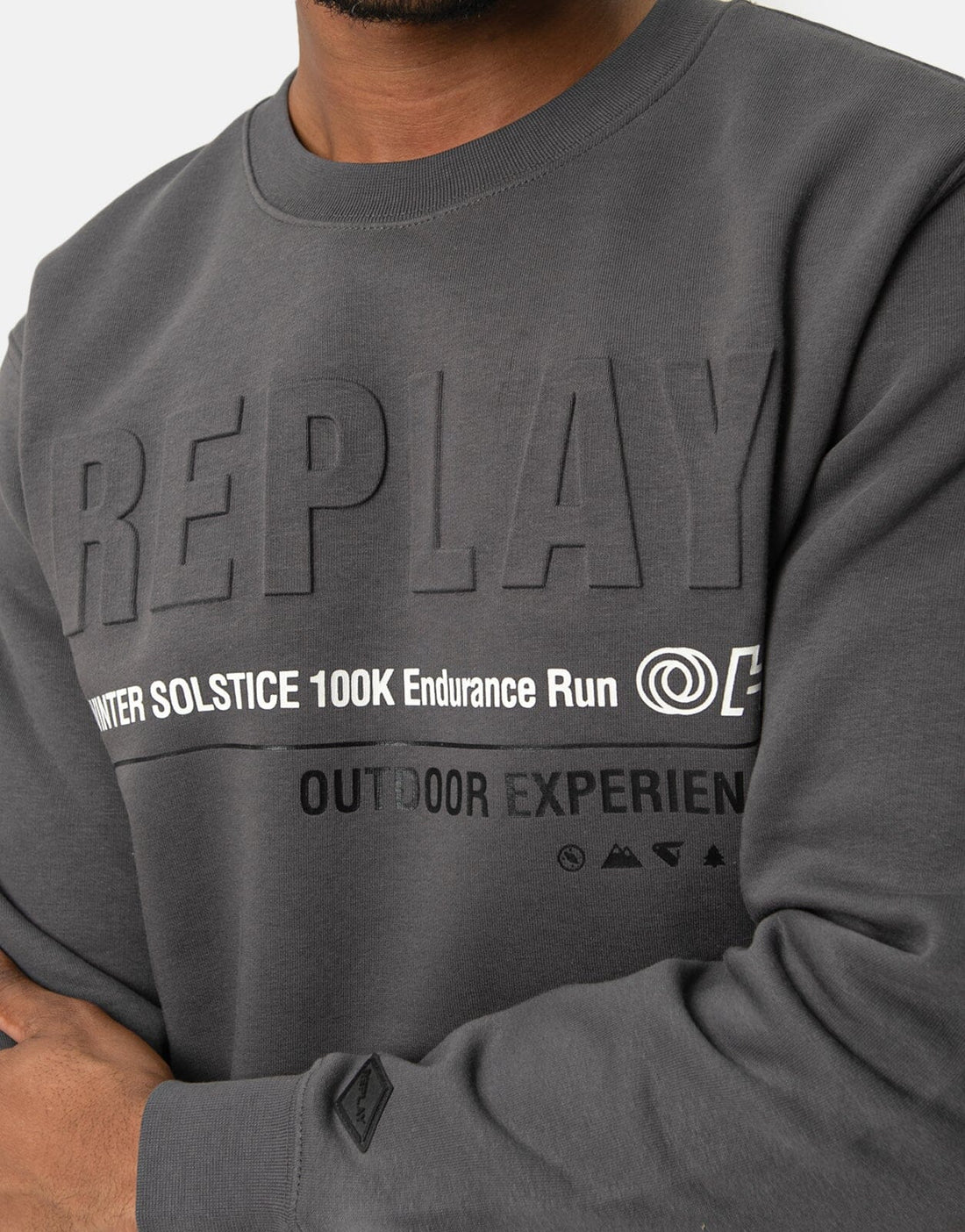 Replay Endurance Run Sweatshirt Titanium