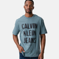 Calvin Klein Illusion Logo T-Shirt Teal