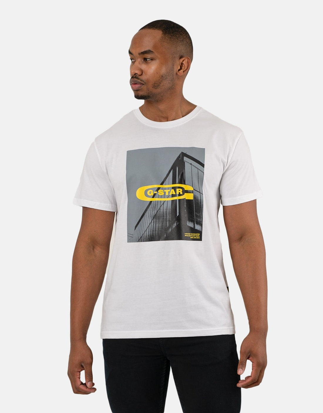 G-Star RAW HQ Graphic White T-Shirt