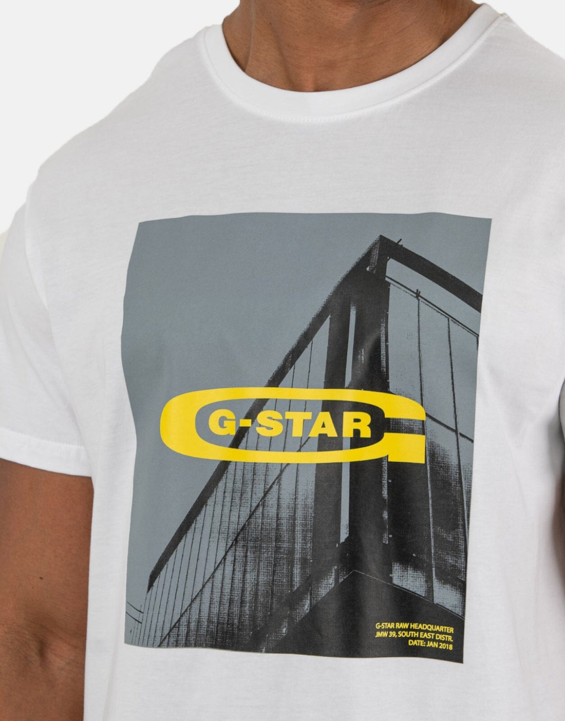 G-Star RAW HQ Graphic White T-Shirt