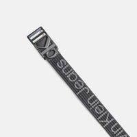 Calvin Klein Monogram Slider Webbing Belt Black