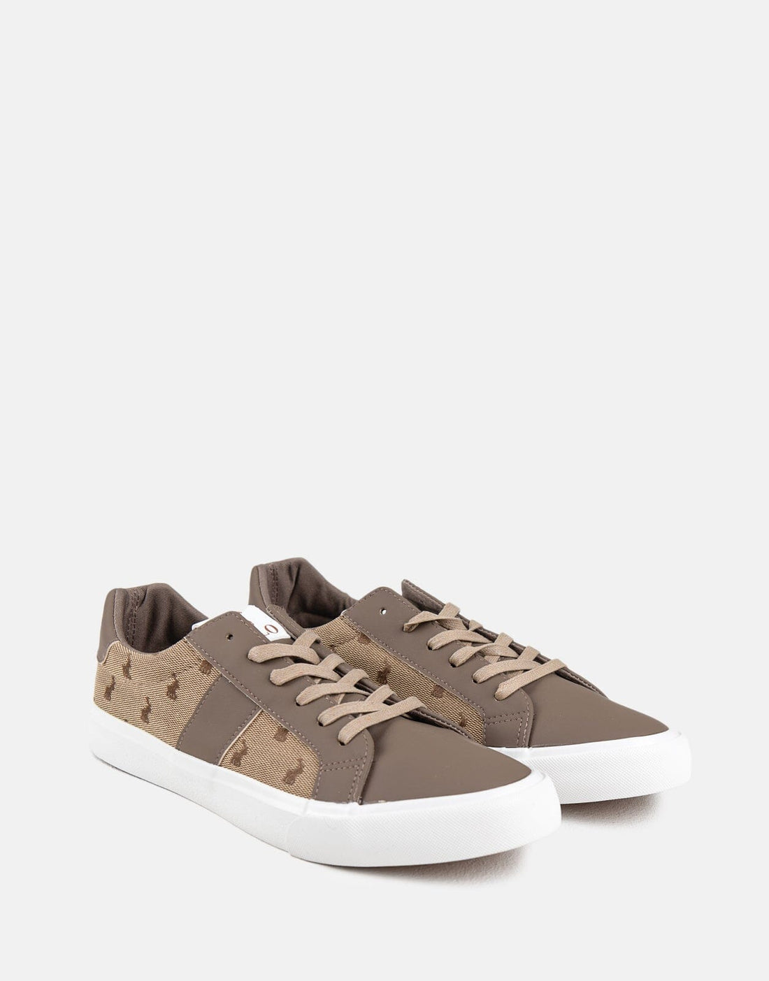 Polo Side Flash Monogram Brown Sneaker