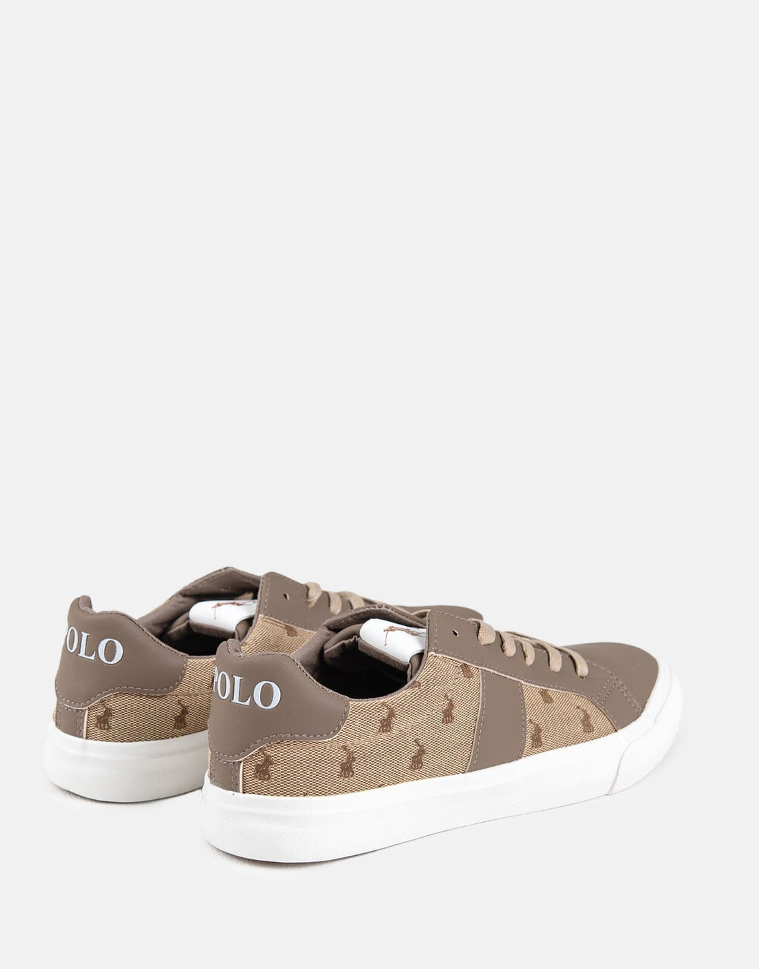 Polo Side Flash Monogram Brown Sneaker