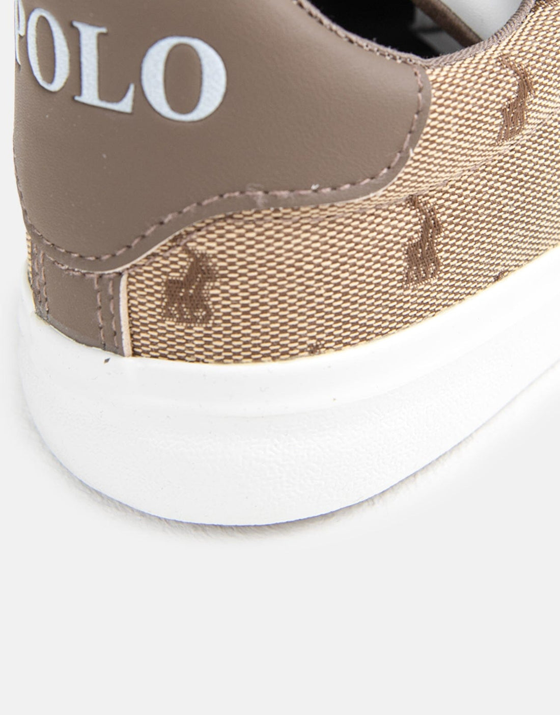 Polo Side Flash Monogram Brown Sneaker