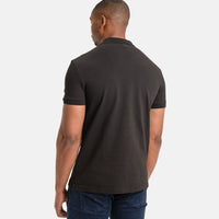 Calvin Klein Logo Repeat Black Polo Shirt