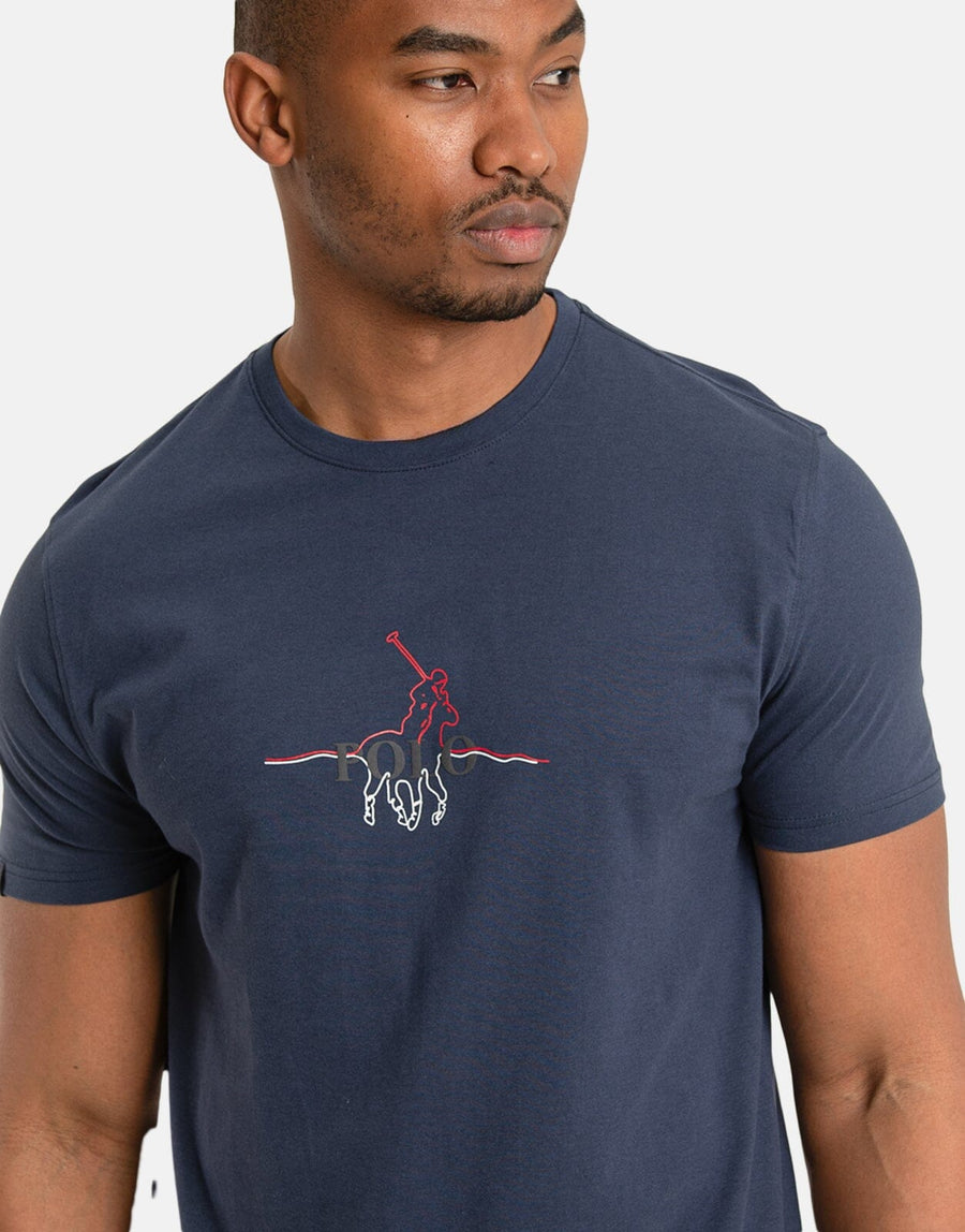 Polo Graphic Navy T-Shirt