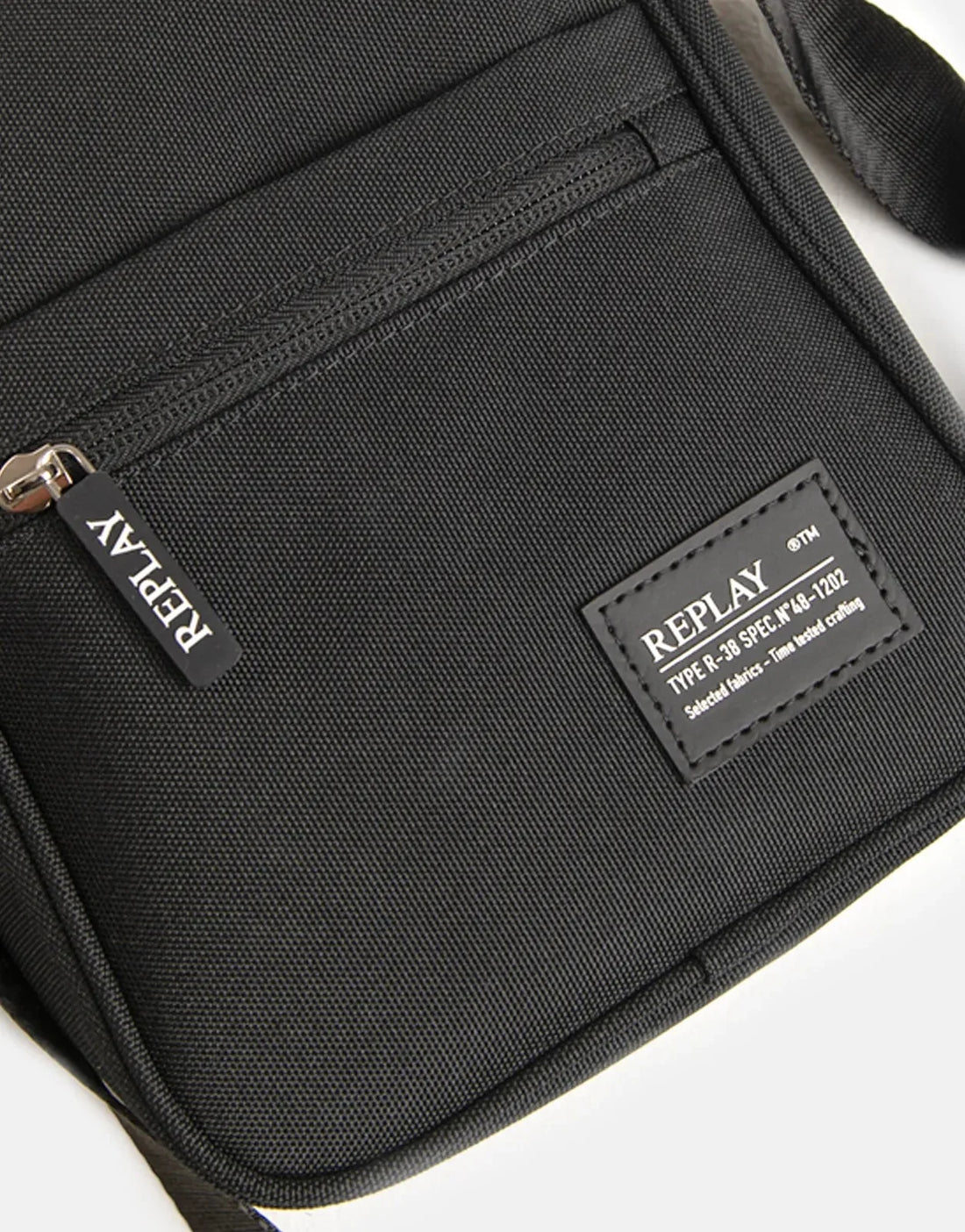 Replay Black Canvas Side Bag