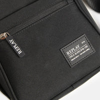 Replay Black Canvas Side Bag